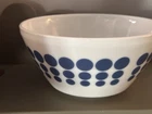 Pyrex BLUE POLKA DOT VINTAGE CHARM BOWL 10C/2.3L
