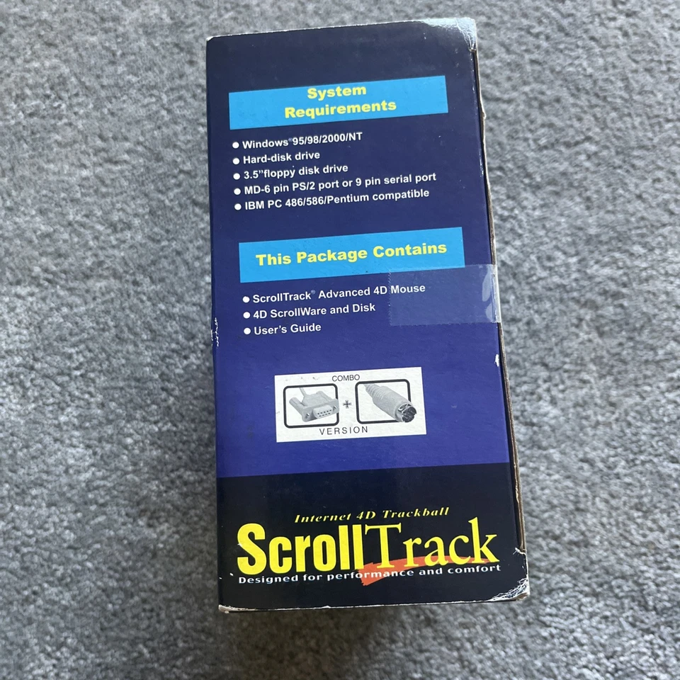 A4 Tech Scroll Track Mouse Brand New In Box Never Used windows 95 98 - Image 2 of 4