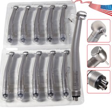 10 PCS Dental High Speed Handpiece Push Button Turbine 4 Hole NSK Pana Max Style