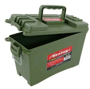 Neilsen 12" Airsoft Lockable Ammo Crate Waterproof Storage Tool  Box - Green