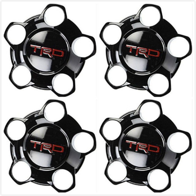 4X 2014-2018 Tundra TRD PRO Black Center Caps For Toyota 18" Wheel