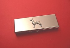 Doberman Pinscher on Seven Day Pill Box W/Mirror Pill Organiser Mum Xmas Gift