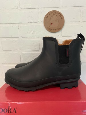 chooka plush chelsea rain boots