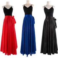 Women Latin Salsa Flamenco Wrap Skirt Ballroom Dance Modern Tango Waltz Swing