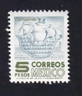 Mexico 1950-1952 Galleon & Arms of Compeche 5p, MNH sc#865