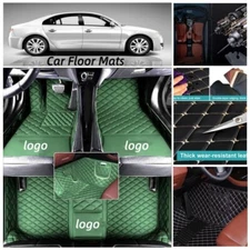 For GMC Car Floor Mats All Models Leather Waterproof Luxury Anti-slip Carpets