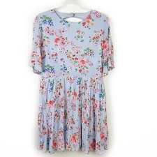 ASOS Curve Pretty Skater dress with sheer floral embroidery size: 14