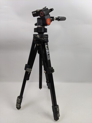 SLIK U212 Deluxe Universal Tripod Professional Black Finish Camera Camcorder