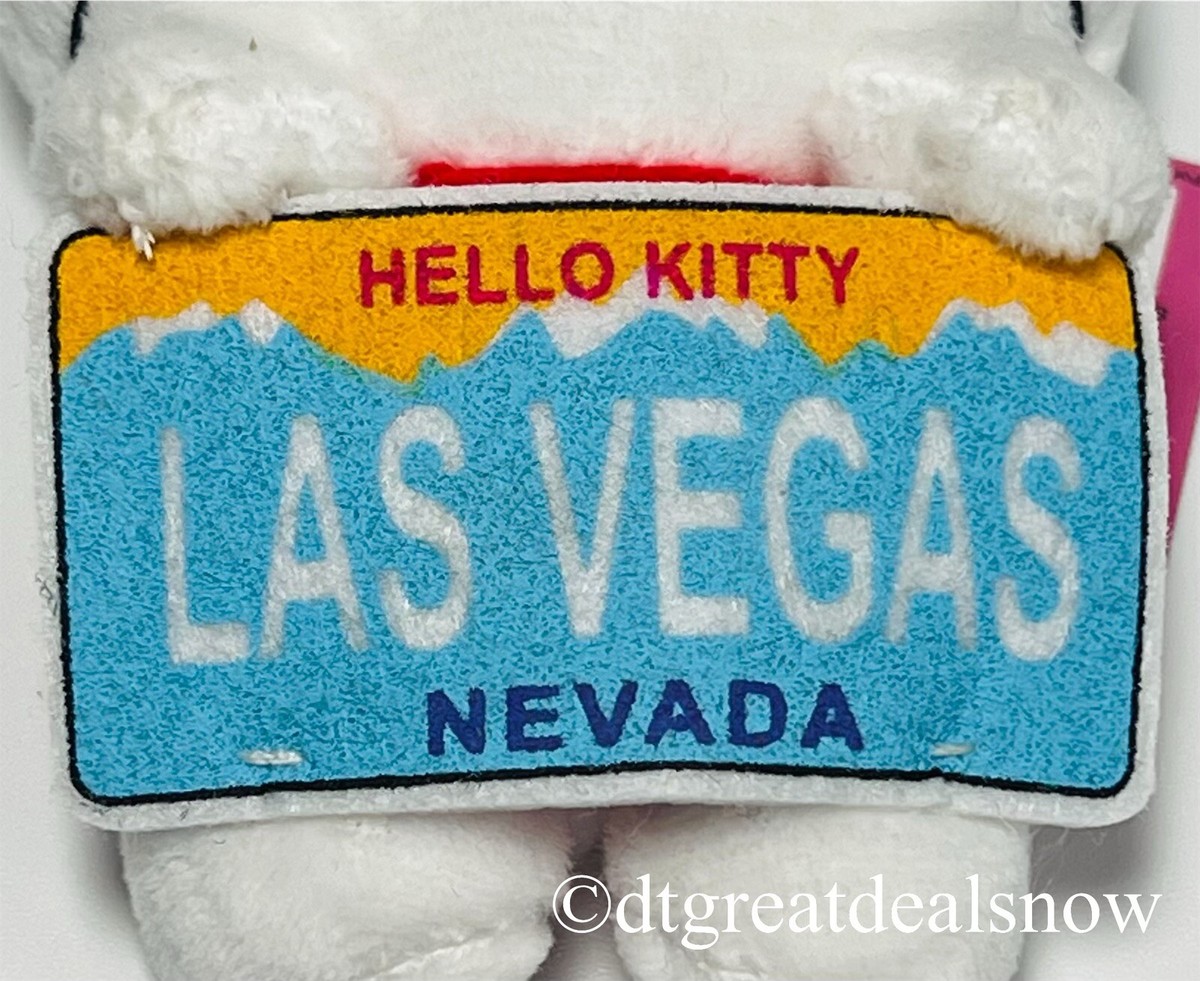 Hello Kitty Sanrio Las Vegas Limited License Plate Plastic Key