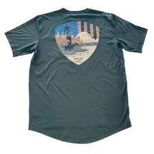 NWT Ariat Rebar T-Shirt Mens L Green Workman Working Dog Deep Forest Pocket NEW