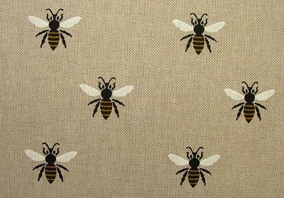 Honig Bienen Stoff Vorhang Polster Basteln Gestrichelter Patchwork Blind Beutel