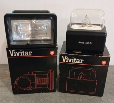 Vivitar Motorized Zoom Head + Bare Bulb Module  4600 Flash System NOS #0234867