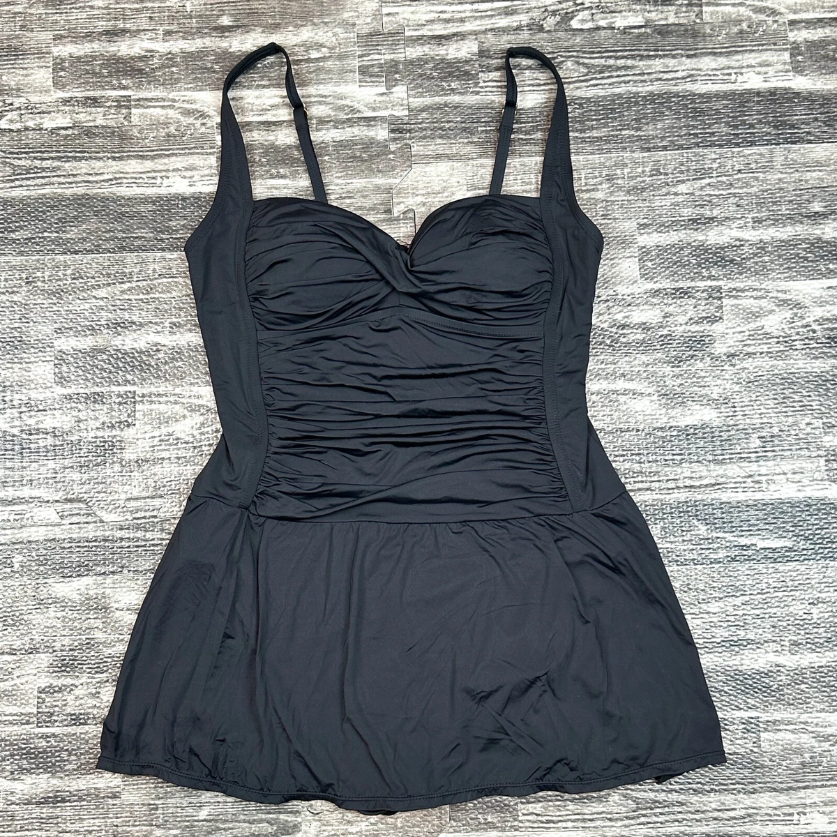 chinese dress ladies 1950's Rose Marie Reid White and Gold Cotton Floral Bathing Suit