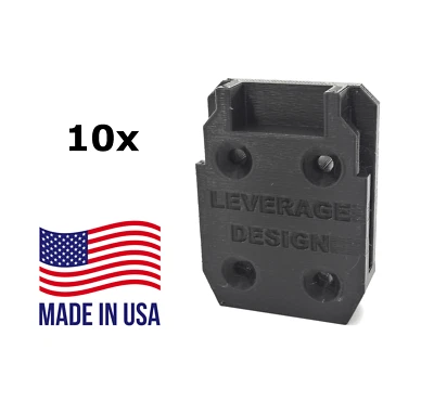 LEVERAGE DESIGN BEST FIT! 10 Pack: DeWALT 20V Tool Mounts / Hangers / Holders - MADE IN USA