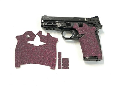 HANDLEITGRIPS Red Glitter Sandpaper Gun Grip for Smith & Wesson Shield EZ 380