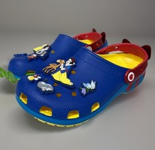 CROCS X DISNEY Snow White Classic Clog Womens Size 7 Blue Red Princess New