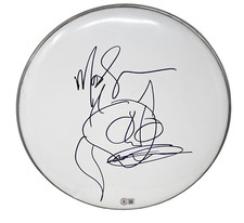 Mod Sun Signed Autographed 14" Drumhead Hand Drawn Sketch Avril Beckett COA