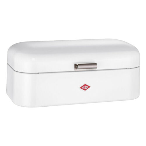 Wesco Breadbox Grandy Frühstücksbox Brotdose Butterbrotsdose Weiß Stahlblech - Bild 1 von 1