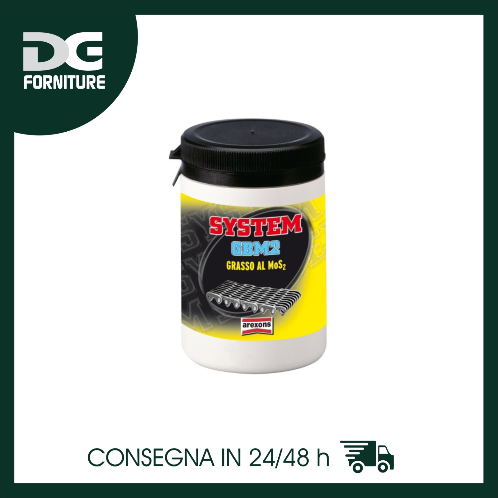 GMB2 GRASSO AL MoS2 AREXONS 950ml RIDUCE ATTRITO E USURA MATERIALI ALTA TEMPERAT