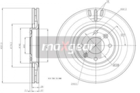 2X Maxgear 19-1875 Bremsscheibe FüR CitroËN Peugeot