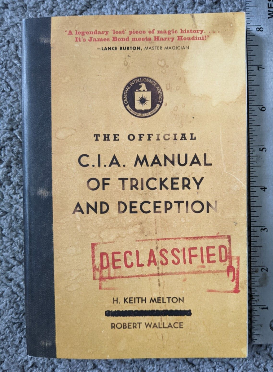 NEW 2010 PAPERBACK OFFICIAL CIA MANUAL TRICKERY DECEPTION