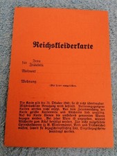 Reichskleiderkarte - Guter Zustand aus 1940 - 110/22