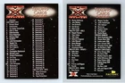 Checklist #99 The X Factor 2010 Factory Trading Card