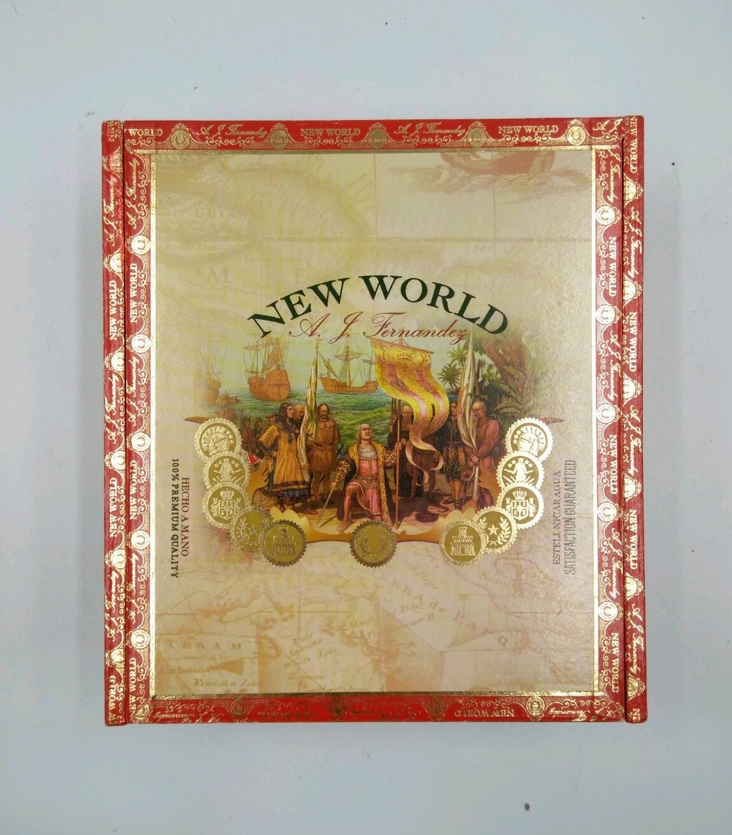 AJ Fernandez New World Enclave Robusto - Wooden Cigar Box - Empty
