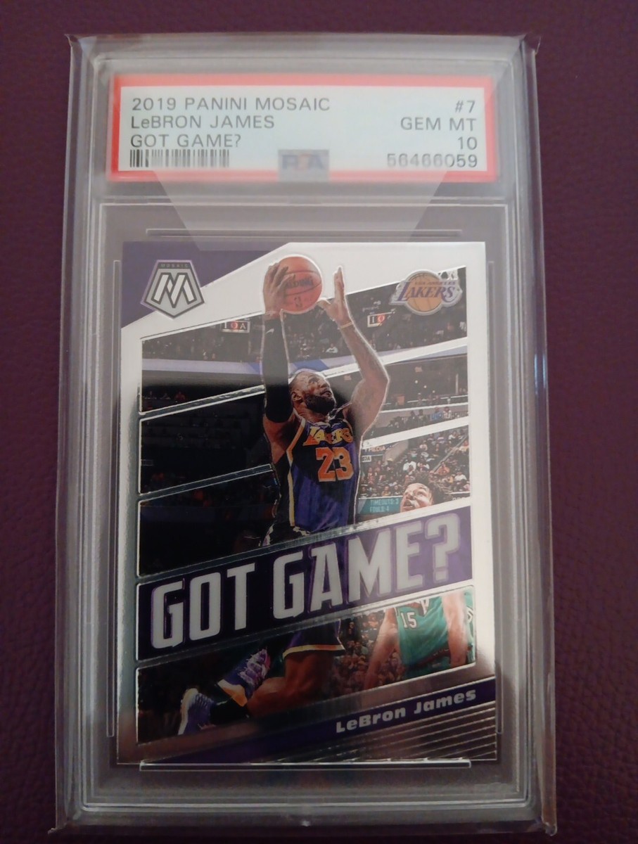 2019 Panini Mosaic LeBron James Got Game? #7 PSA 10 GEM MINT LA 