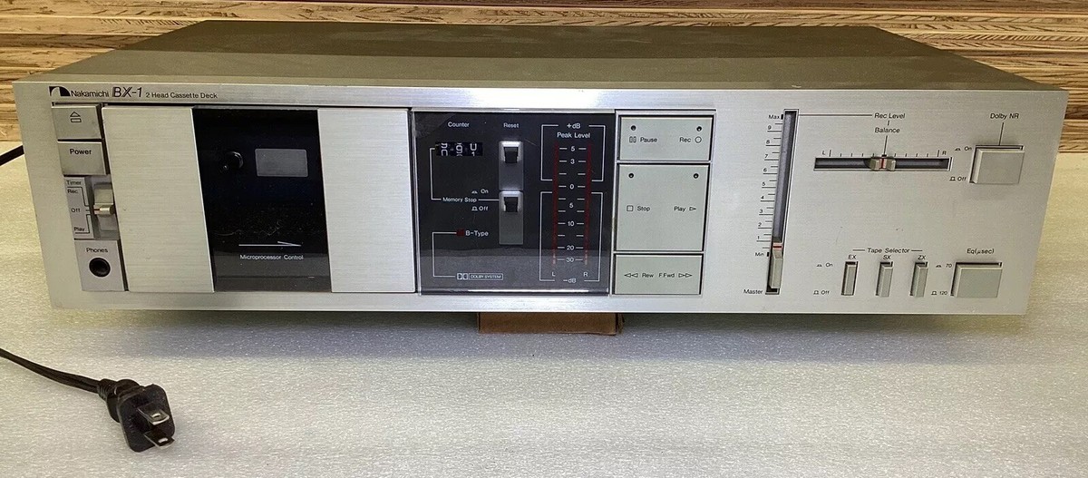 【希少】Nakamichi BX-1 カセットデッキ NAKAMICHI BX-1 Cassette Deck in Silver 2 Head Made in Japan