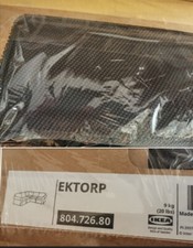 IKEA Ektorp Sofa Bezug Ecksofa 4-sitzig  Hallarp grau  2+2 Sofa Neu