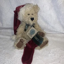 Vintage 14" Boyds Honey B. Elfberg holding Stocking (Parade of Gifts Exclusive)