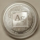 1oz 2019 Silver Shield Silver BU Silver Round Coin #5 Crytpto Cryptocurrency