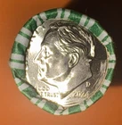 2024 D uncirculated Roosevelt dime roll NF Strings heads/tails OR heads/heads