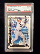 2025 Topps Holiday Shohei Ohtani PSA 9 #H200 Holiday Back SP Variation 