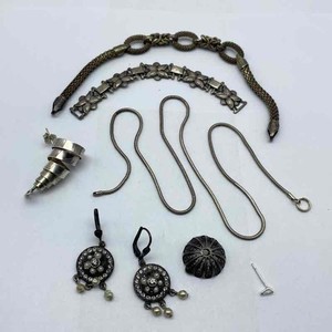 Sterling Silver 925 Precious Metal Scrap Jewelry Lot 31.7g Bracelets Earrings
