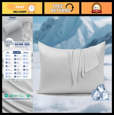 Cooling Pillowcases Set of 2 for Hot Sleepers, King Size, Breathable Fabric, Odo