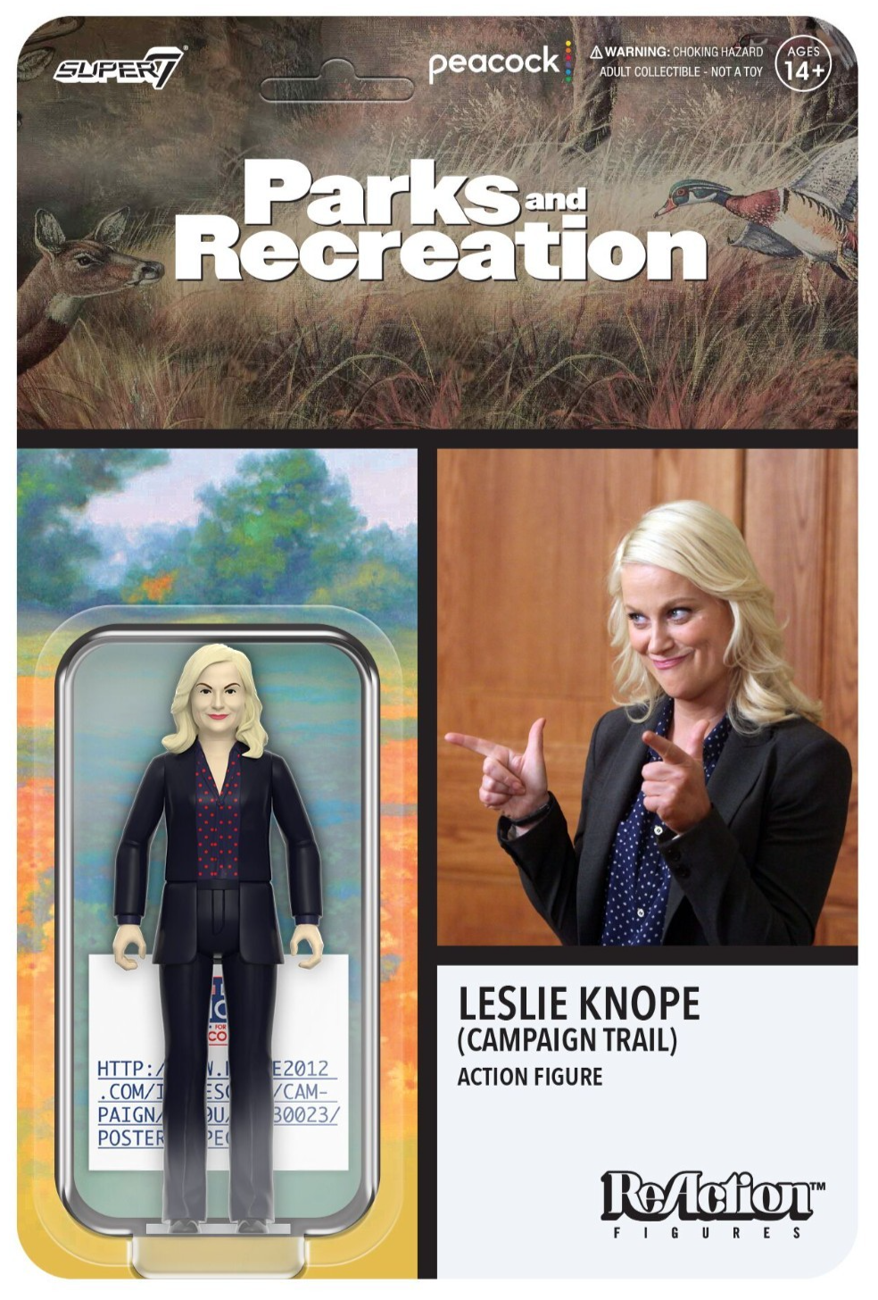 Parks and Recreation - Leslie Knope (Campaign Trail) - Super7 ReAction Figure