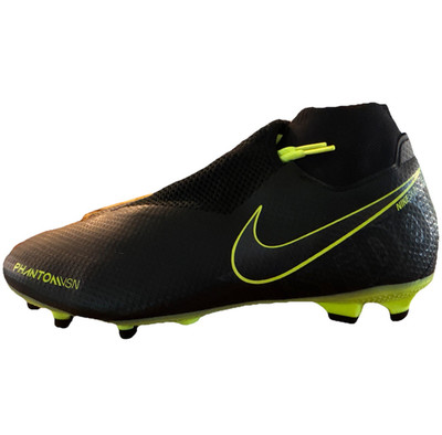 Nike Phantom Vision Men s Soccer Mid Top Lace Up Cleats Black/Green US Men: 10