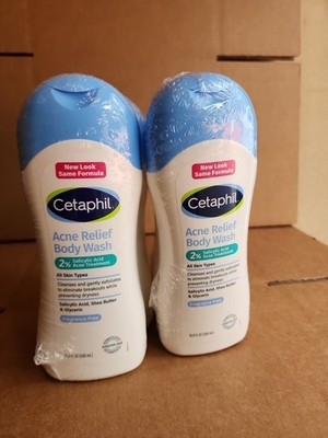 Cetaphil Body Wash Acne Relief Fragrance-Free 16.9 Ounce ( 6 Pack)