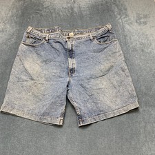 Vintage Levi's 545 Denim Shorts Mens 48 Blue Cotton Light Wash Loose Fit