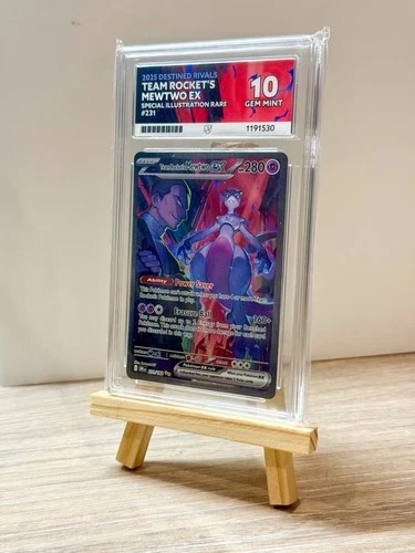 Team Rockets Mewtwo Card 231/182 Destined Rivals Ace Mint 10