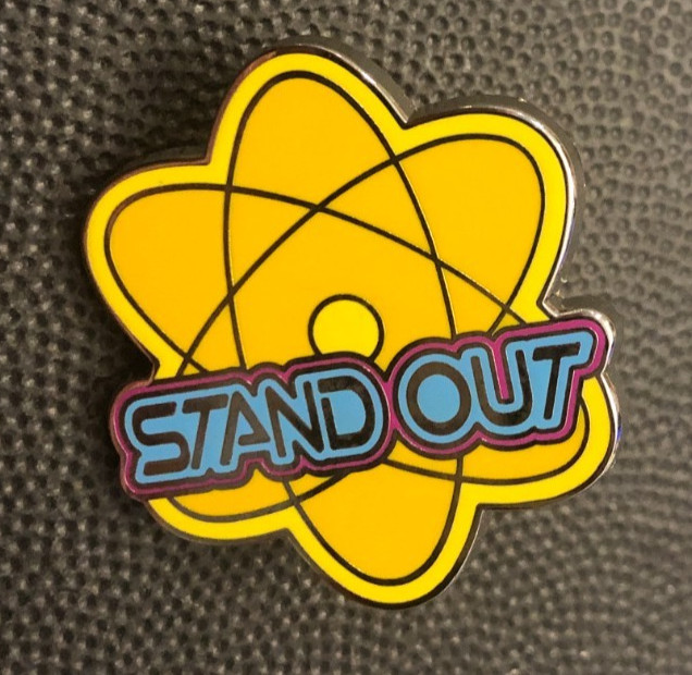 Disney pin 134676 A Goofy Movie Stand Out atom Powerline symbol band Max Goof *2