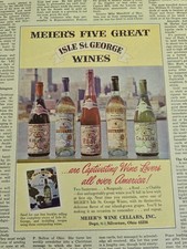 1965 Meiers Five Great Wines Burgundy Rose Ch...