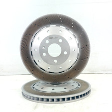 FOR AUDI R8 2007-2015 REAR BRAKE DISC PAIR LEFT RIGHT 420615601F 420615601A