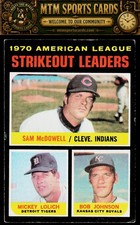 1971 Topps #71 (Sam McDowell / Mickey Lolich / Bob Johnson)
