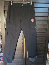 Wrangler Insulated Fleece Black Cotton Pants Size 32x32