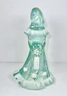 Fenton Bridesmaid Figurine Sea Mist Green Signed by Shelley Fenton & artist