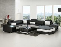 Wohnlandschaft Ecksofa Ledersofa Sofa Couch Polster Sitz Eck Garnitur Neu 2724A