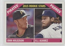 2015 Topps Heritage Rookie Stars John Holdzkom RJ Alvarez #123 b3e